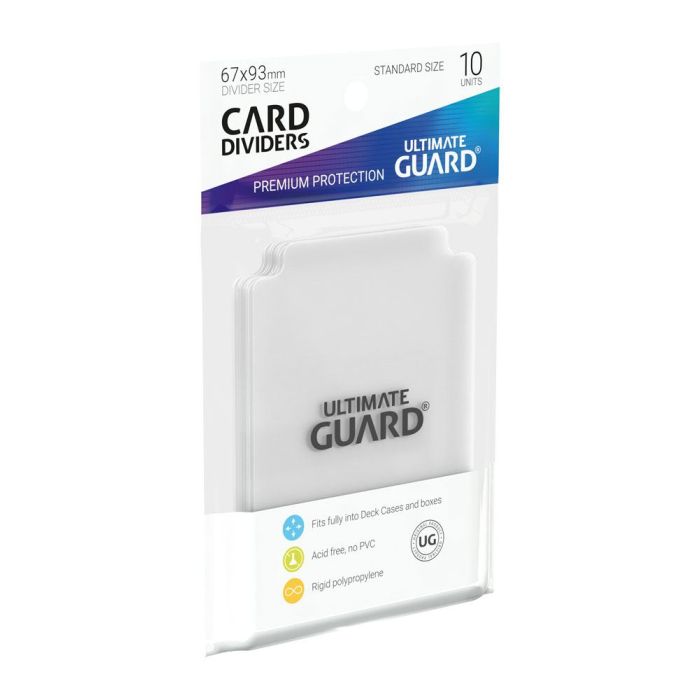Ultimate Guard Card Dividers Standard Size (10) - Transparent