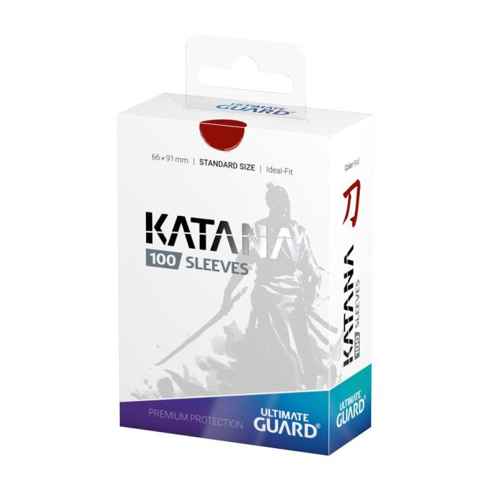 Ultimate Guard Katana Sleeves Standard Size (100) - Red