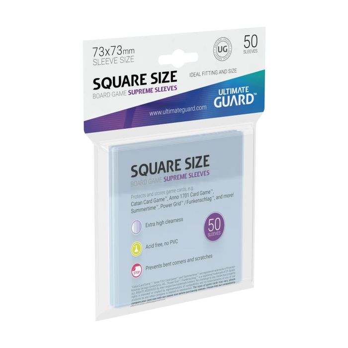 Ultimate Guard Supreme Sleeves for Board Game Cards Square (50)