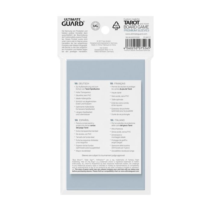Ultimate Guard Board Game Sleeves (50) - Tarot