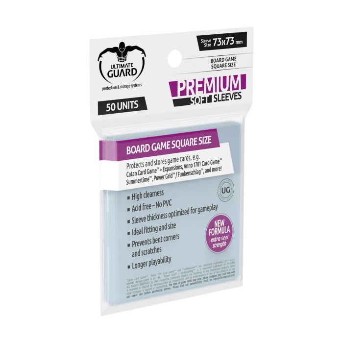 Ultimate Guard Board Game Sleeves (50) - Square