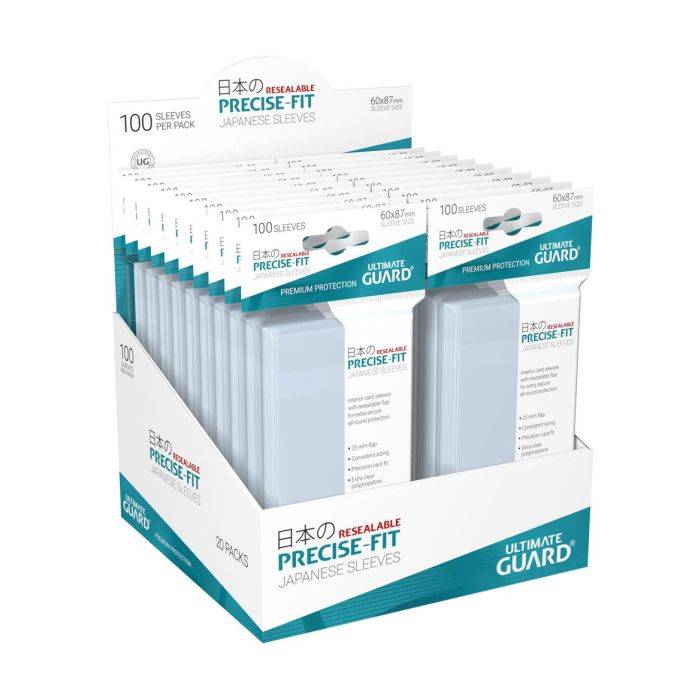 Ultimate Guard Precise-Fit Sleeves Japanese Size (100) - Resealable