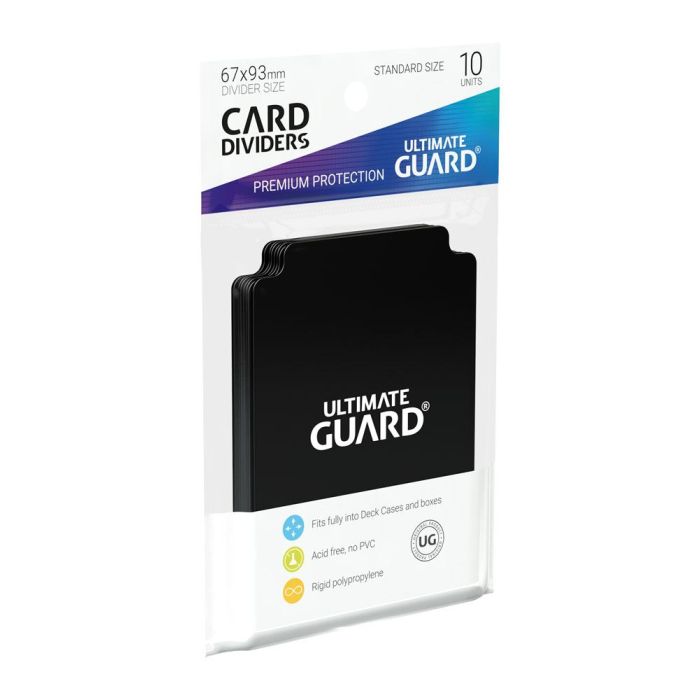Ultimate Guard Card Dividers Standard Size (10) - Black