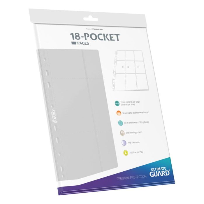 Ultimate Guard 18-Pocket Pages Side-Loading (10) - White
