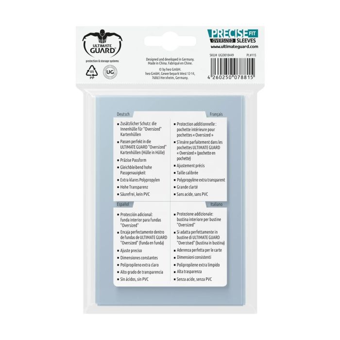 Ultimate Guard Precise-Fit Oversized Sleeves (40)
