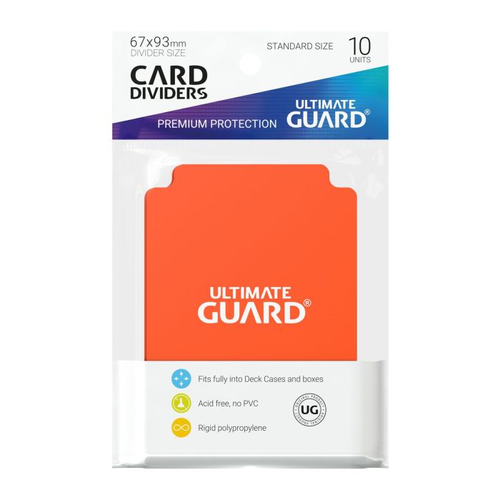 Ultimate Guard Card Dividers Standard Size (10) - Orange