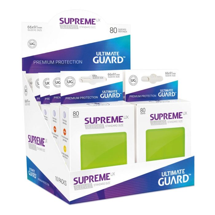 Ultimate Guard Supreme UX Sleeves Standard Size Light Green (80)