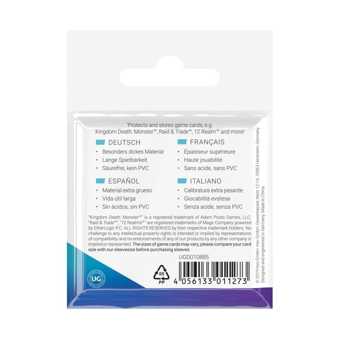 Ultimate Guard Premium Sleeves for Board Game Cards Small Square (50)