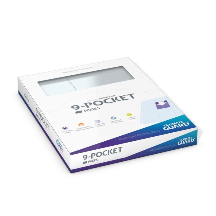 Ultimate Guard 9-Pocket Pages Top-Loading (100) - Transparent