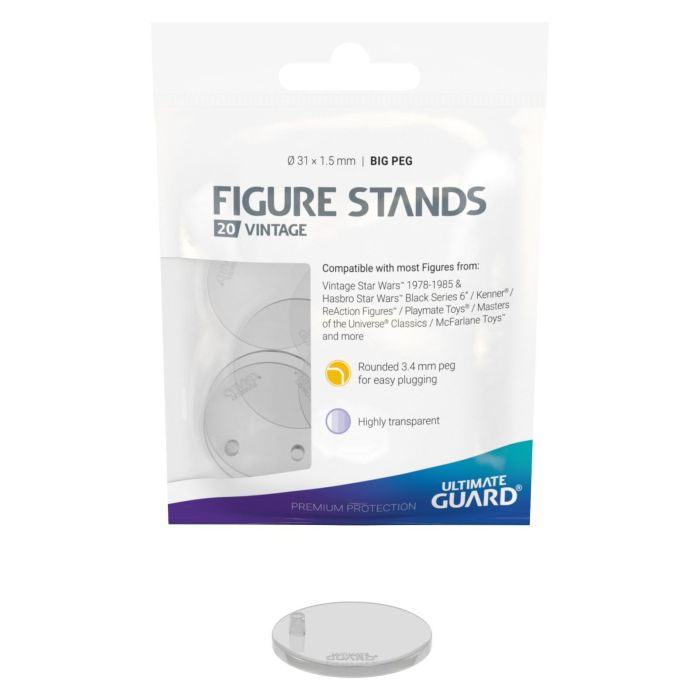 Ultimate Guard Figure Stands (20) - Big Peg Vintage