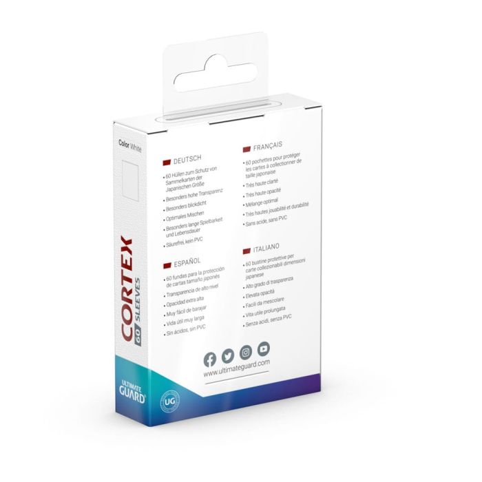 Ultimate Guard Cortex Sleeves Japanese Size (60) - White