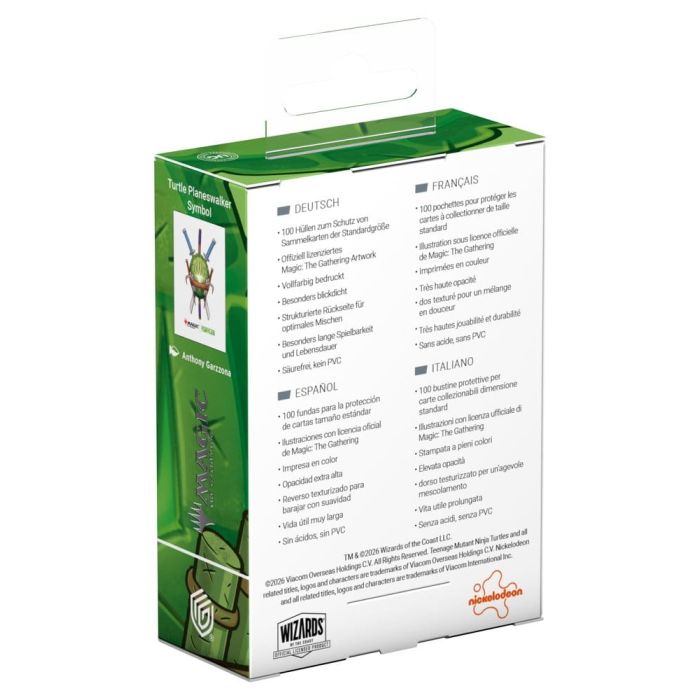 Ultimate Guard Art Sleeves Magic: The Gathering | Teenage Mutant Ninja Turtles - Turtle Planeswalker Symbol