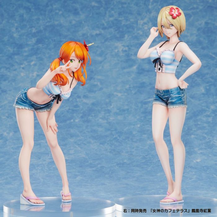 The Café Terrace and Its Goddesses Statue PVC Tsukishima Ryusei 21 cm