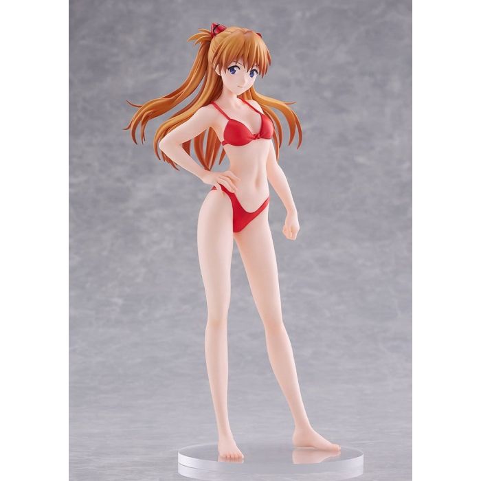Rebuild of Evangelion Pop Up Parade Beach Queens Asuka Shikinami Langley (Bikini Style) L Size 23 cm