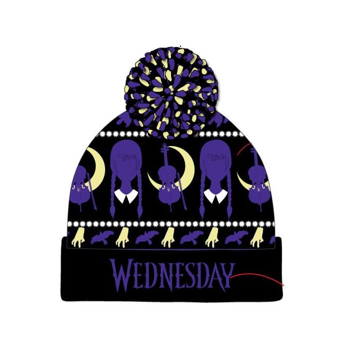 Wednesday Pom-Pom Beanie 