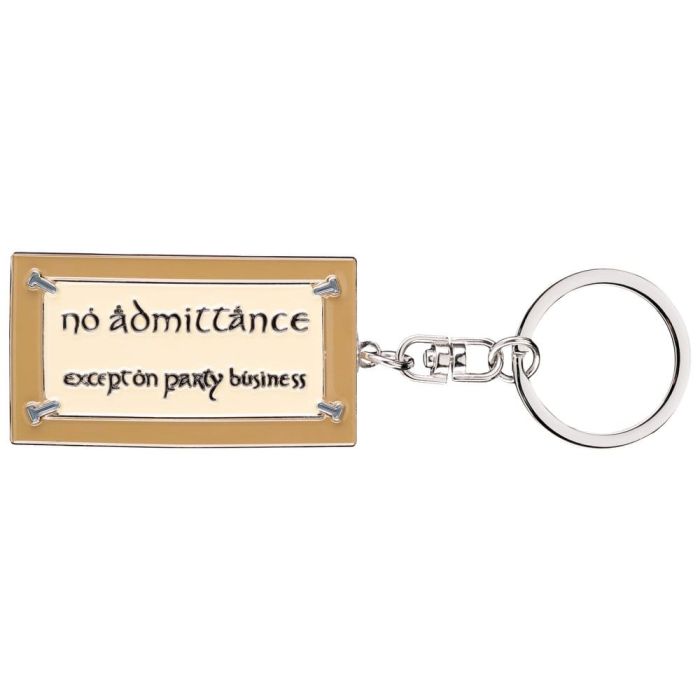 Lord of the Rings Keyring No Admittance Sign 6 cm