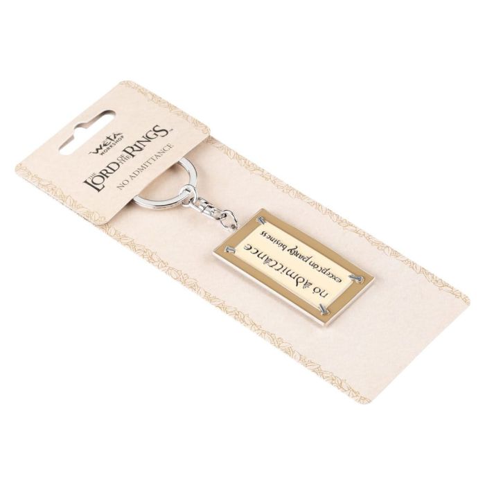 Lord of the Rings Keyring No Admittance Sign 6 cm