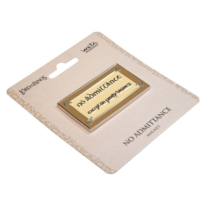 Lord of the Rings Magnet No Admittance (Enamel) 7 cm 