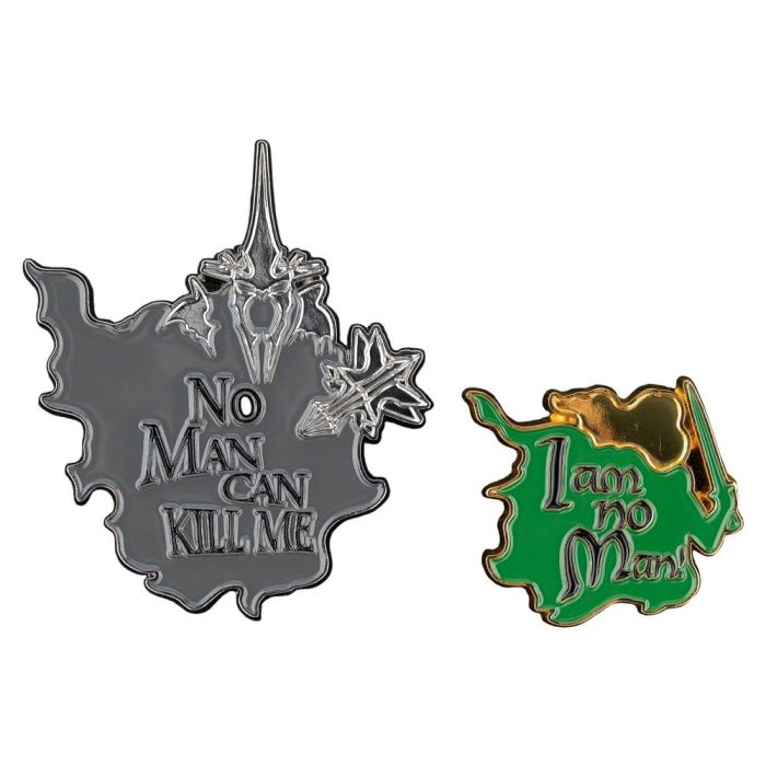Lord of the Rings Collectors Pins 2-Pack No Man can Kill Me & I Am No Man! 7 cm