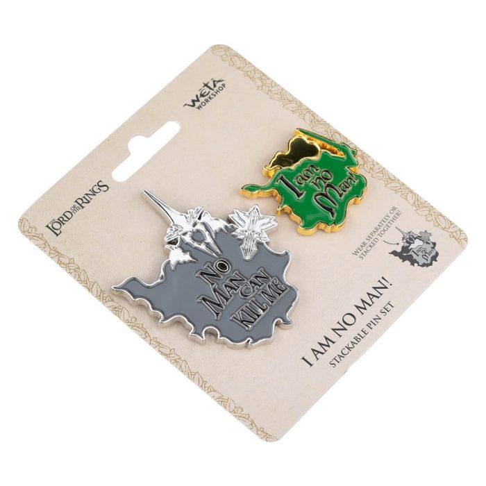 Lord of the Rings Collectors Pins 2-Pack No Man can Kill Me & I Am No Man! 7 cm