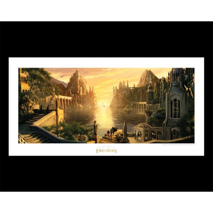 Lord of the Rings Art Print The Grey Havens 59 x 30 cm