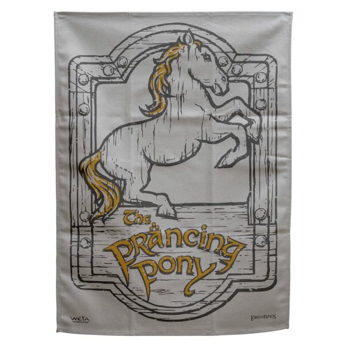Lord of the Rings Tea Towel 2-Pack Green Dragon & Prancing Pony 69 cm 