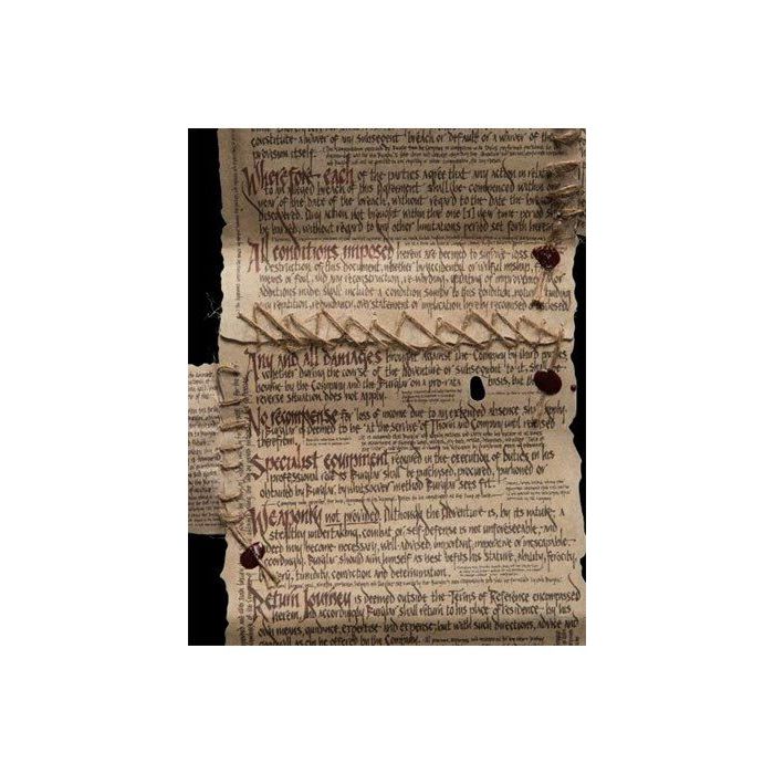 The Hobbit Mini Replica The Burglar Contract of Bilbo Baggins