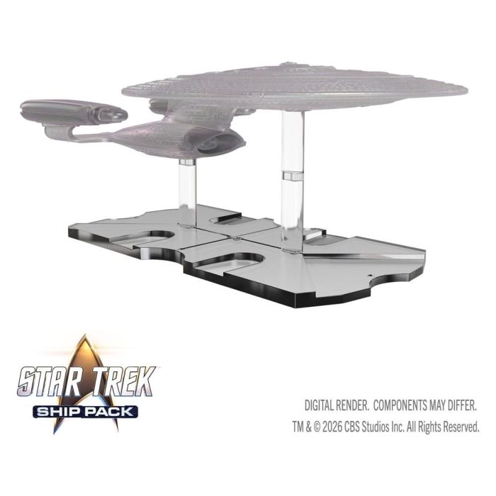 Star Trek Ship Pack Boxed prepainted Miniatures U.S.S. Enterprise - 60th Anniversary Edition 22 cm