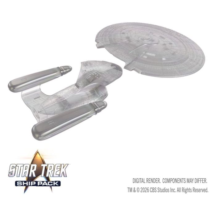 Star Trek Ship Pack Boxed prepainted Miniatures U.S.S. Enterprise - 60th Anniversary Edition 22 cm