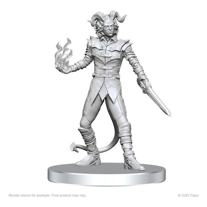 Pathfinder Deep Cuts Unpainted Miniatures Vordine (Infantry Devil) & Pitborn Rogue