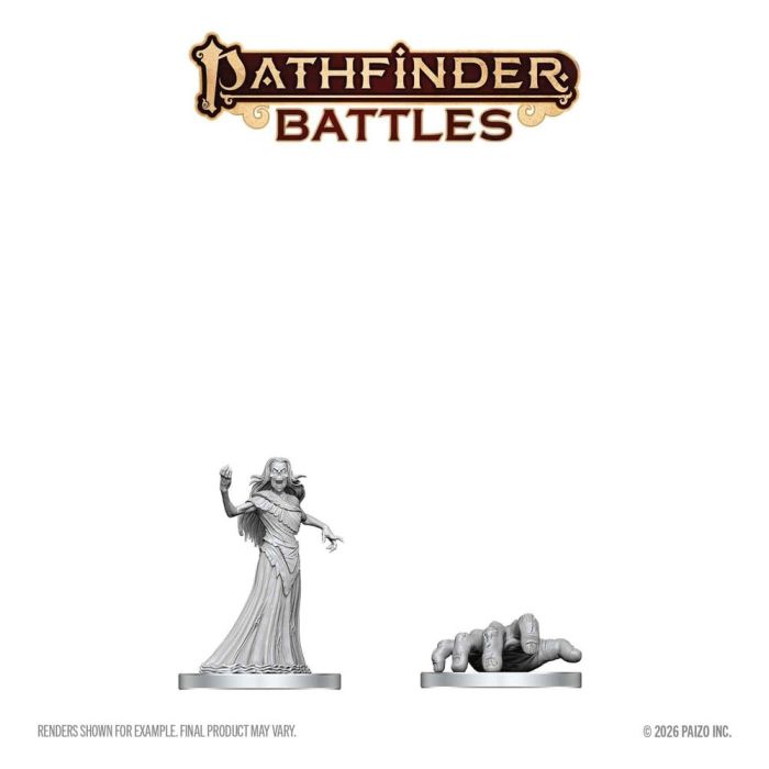 Pathfinder Battles Deep Cuts Unpainted Miniature Giant Crawling Hand & Revenant 13 cm
