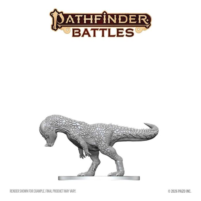 Pathfinder Battles Deep Cuts Unpainted Miniature Pachycephalosaurus 13 cm