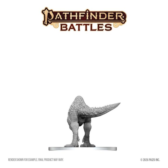 Pathfinder Battles Deep Cuts Unpainted Miniature Pachycephalosaurus 13 cm
