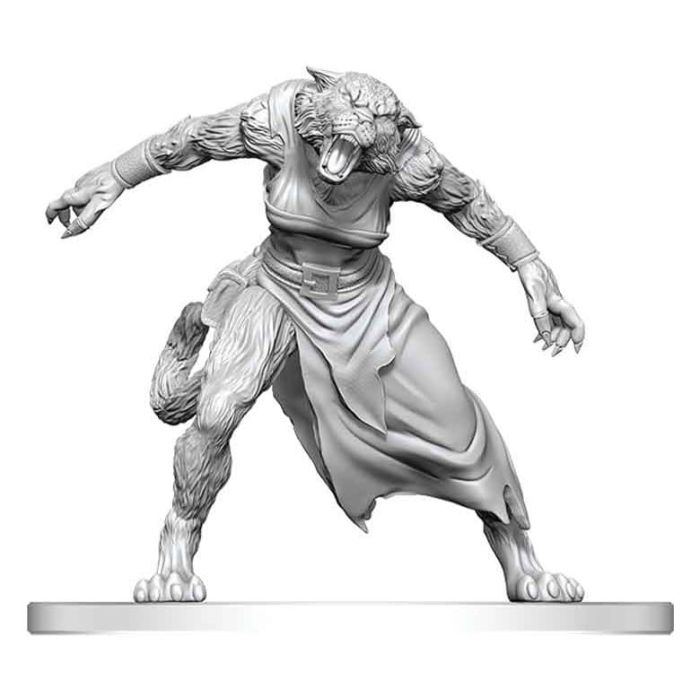 Pathfinder Battles Deep Cuts Unpainted Miniature Weretiger 13 cm