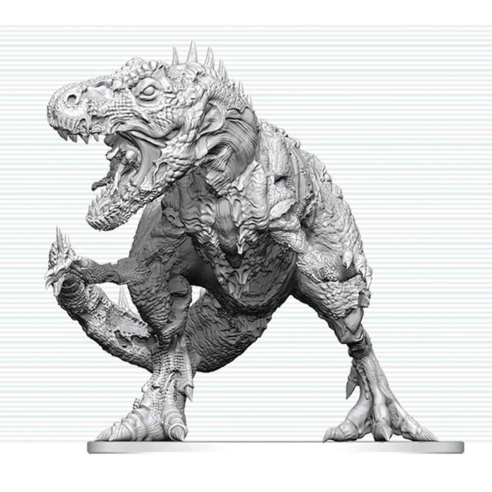 Dungeons & Dragons Nolzur's Marvelous Miniatures Unpainted Miniature Tyrannosaurus Zombie 20 cm