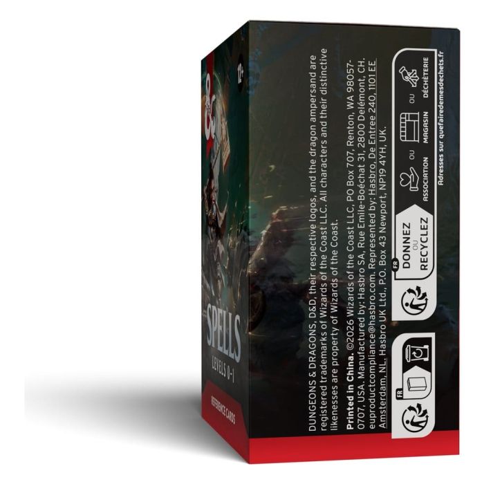Dungeons & Dragons RPG Reference Cards: Spells (Levels 0-1) *English Version*