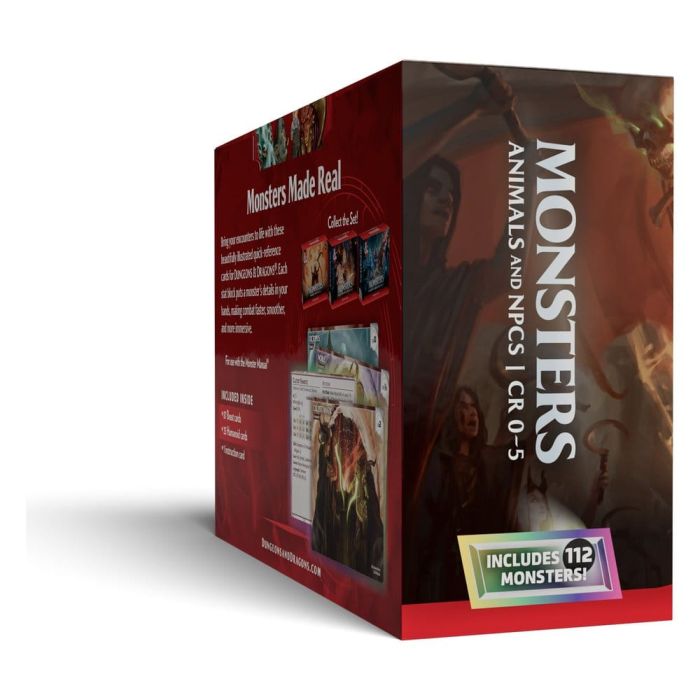 Dungeons & Dragons RPG Reference Cards: Monsters (Animals and NPCs) *English Version*