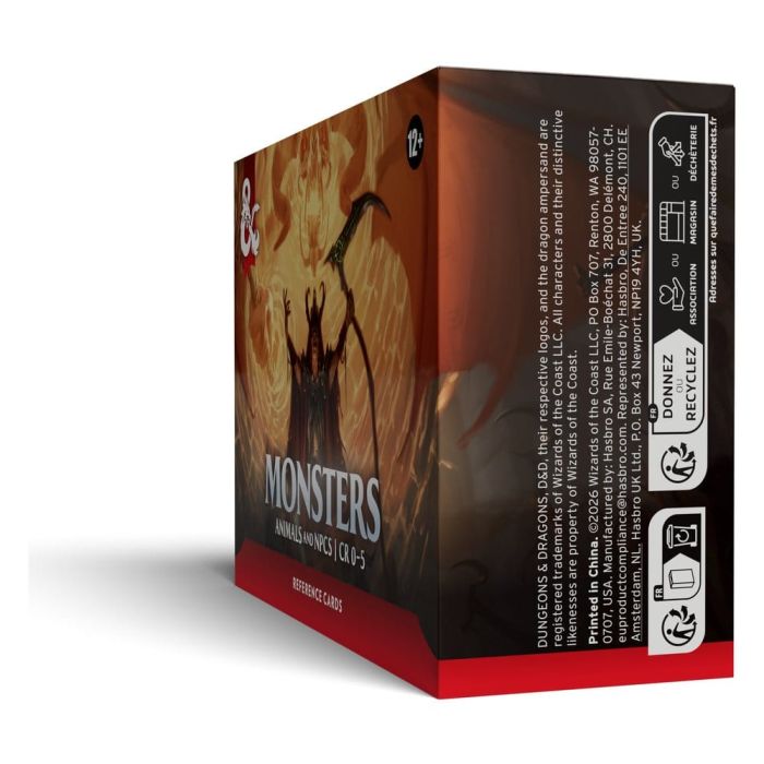 Dungeons & Dragons RPG Reference Cards: Monsters (Animals and NPCs) *English Version*