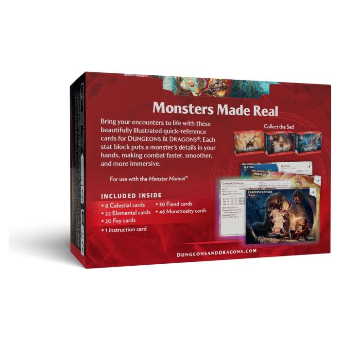 Dungeons & Dragons RPG Reference Cards: Monsters (Mystical and Menacing) *English Version*