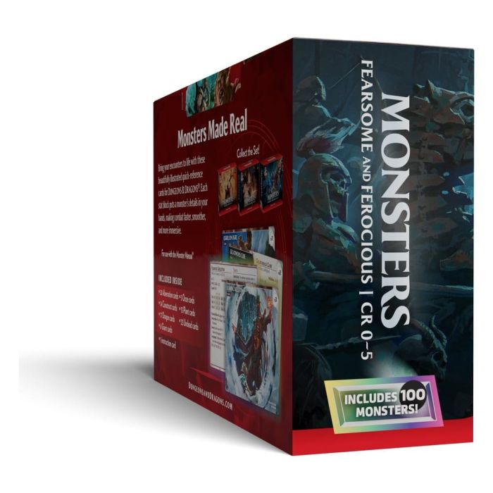 Dungeons & Dragons RPG Reference Cards: Monsters (Fearsome and Ferocious) *English Version*