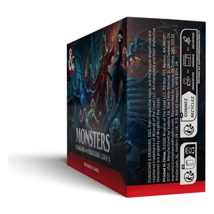 Dungeons & Dragons RPG Reference Cards: Monsters (Fearsome and Ferocious) *English Version*