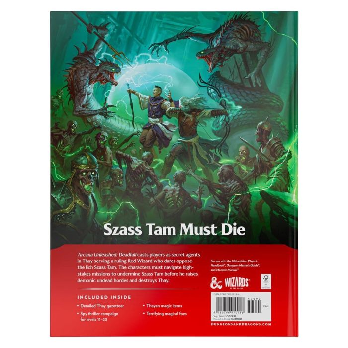 Dungeons & Dragons RPG Arcana Unleashed: Deadfall Book *English Version*