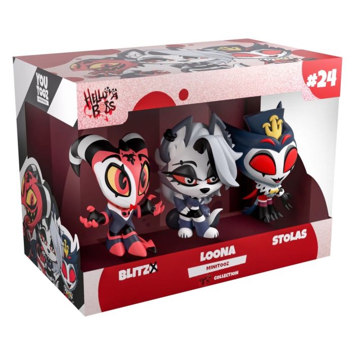Helluva Boss Mini Tooz Mini Figures 3-Pack Blitzo, Loona & Stolas
