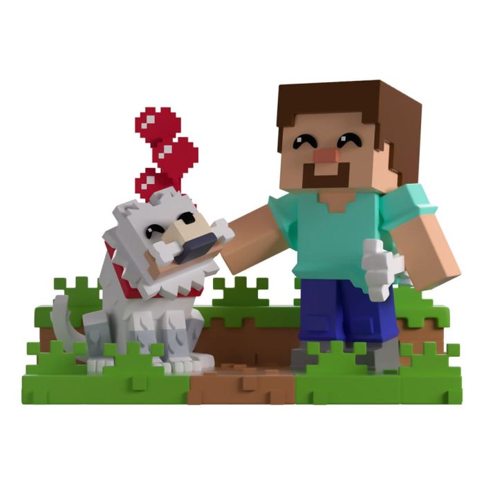 Minecraft Vinyl Figure Taming a Wolf 10 cm 