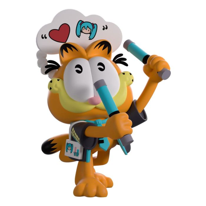 Hatsune Miku x Garfield Vinyl Figure Miku Concert Garfield 13 cm         
