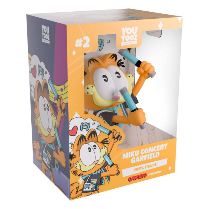 Hatsune Miku x Garfield Vinyl Figure Miku Concert Garfield 13 cm         
