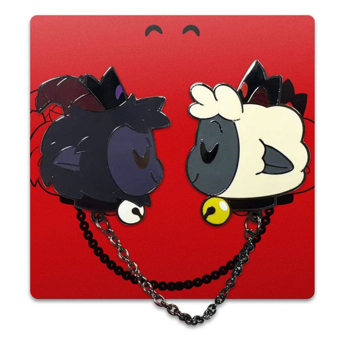 Cult of The Lamb Pin Badge Goat & Lamb 5 cm                   