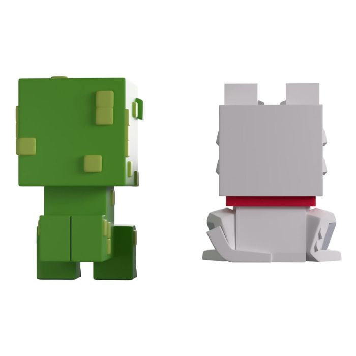Minecraft Vinyl Figures Wolf and Creeper Monitor Buddiez       