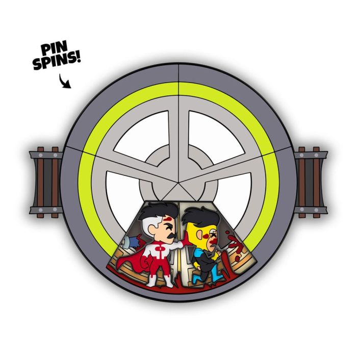 Invincible Pin Badge Invincible Spinning 10 cm        