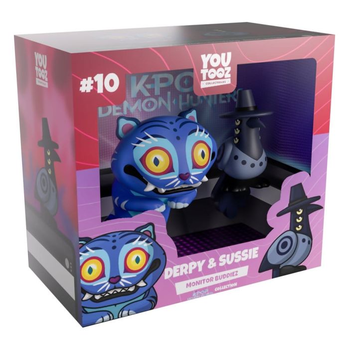 KPop Demon Hunters Vinyl Figures Derpy & Sussie Monitor Buddiez 6-8 cm